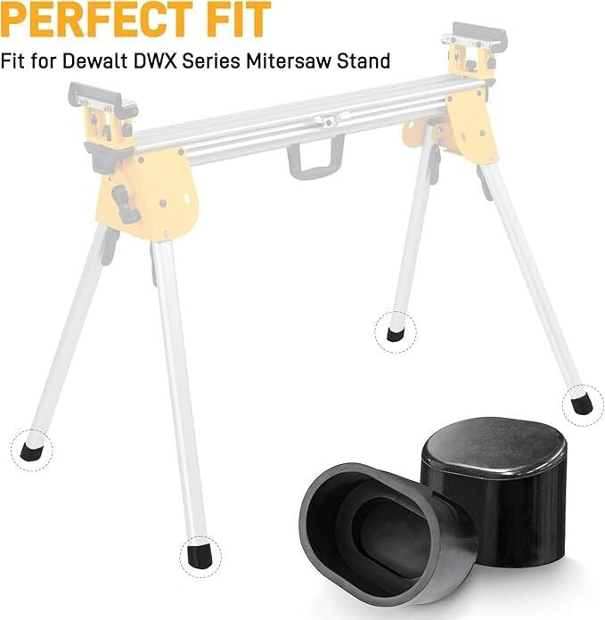 4PCS Replacement Leg Feet For Dewalt DWX Series Mitersaw Stand Stand Foot Pad