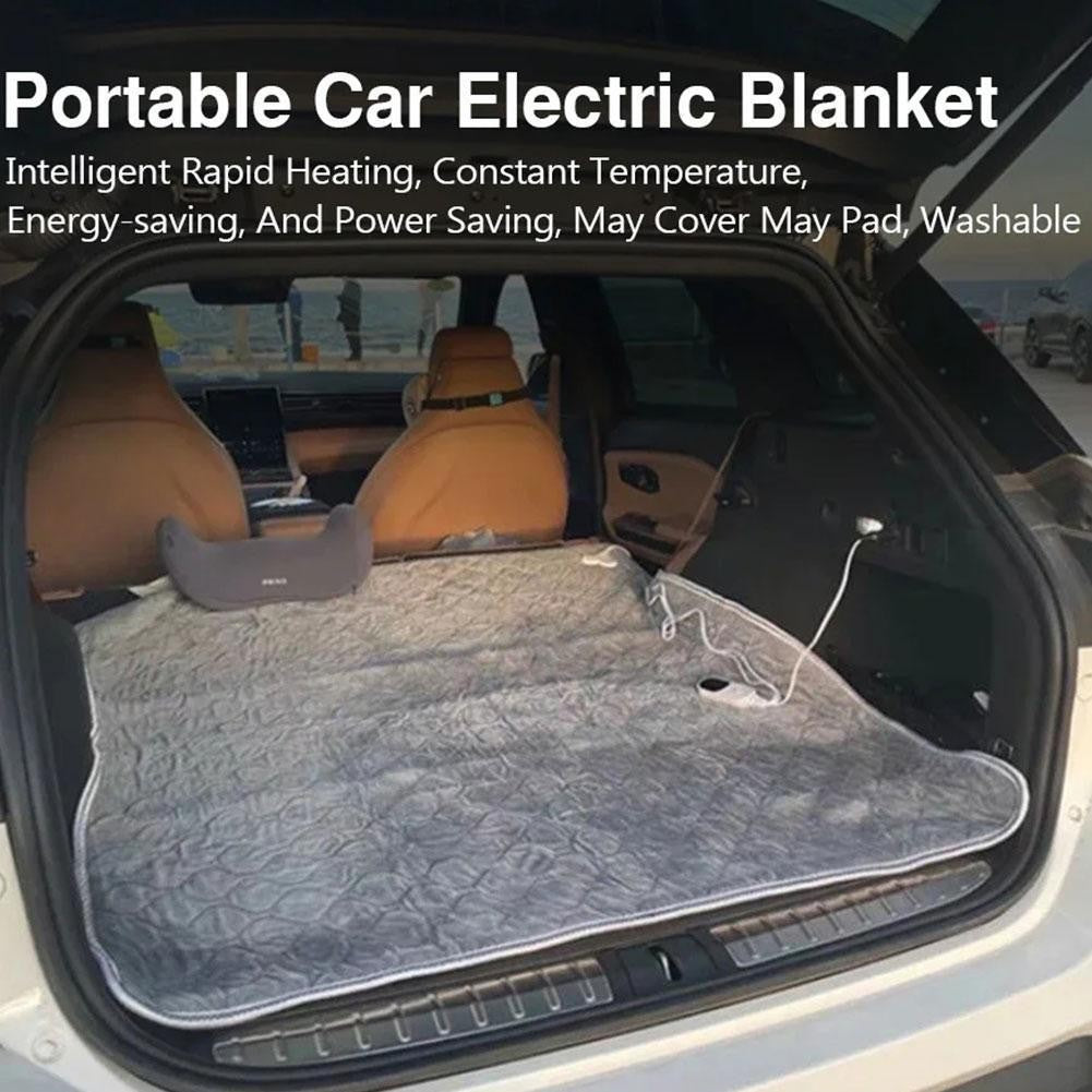 12V Car Electric Blanket Plush Thicker Heater Heated Mattress Thermostat ﻿UK