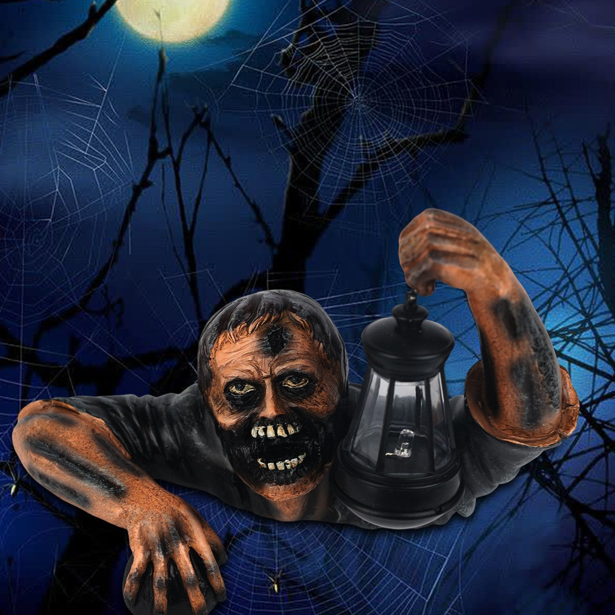 Halloween Crawling Zombie Horror Props Outdoor Garden Statue Graveyard Decor