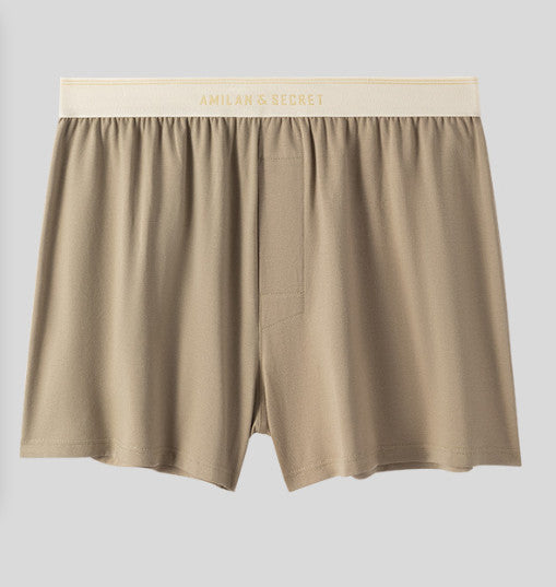 5PCS Men's Breathable Pure Cotton Boxer Briefs for Loungewear