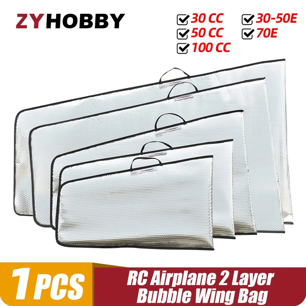 RC Airplane Wing Bag 2 Layer Bubble Protective Casing 30E 70E 30CC 50CC 100CC