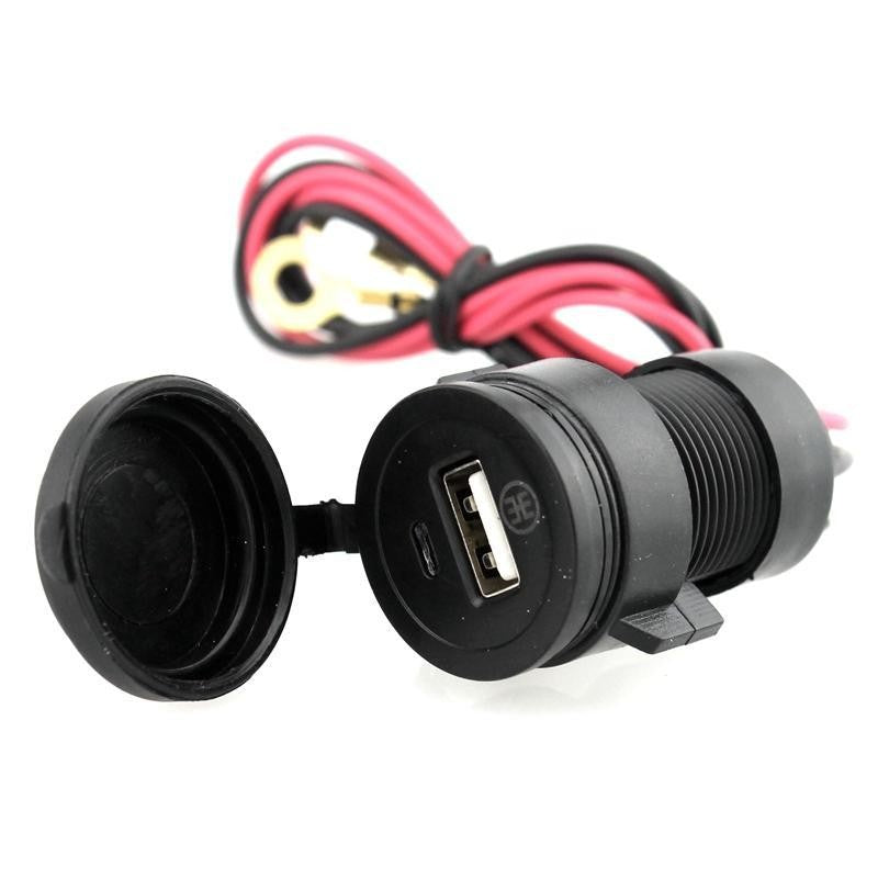 Motorcycle Motorbike 12V USB Charger Adapter Socket Waterproof for Phone