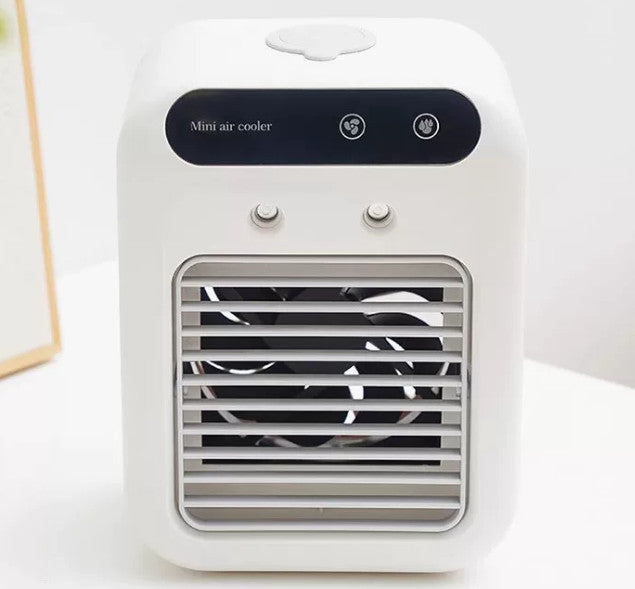 Portable Air Conditioner Rechargeable Mini AC Cooling Fan 2 Speed Spray