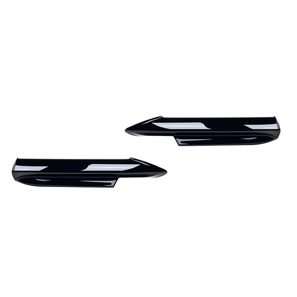 Front Bumper Splitter Lip Side Cover Canard For BMW 3 Series E90 E91 2005-2008