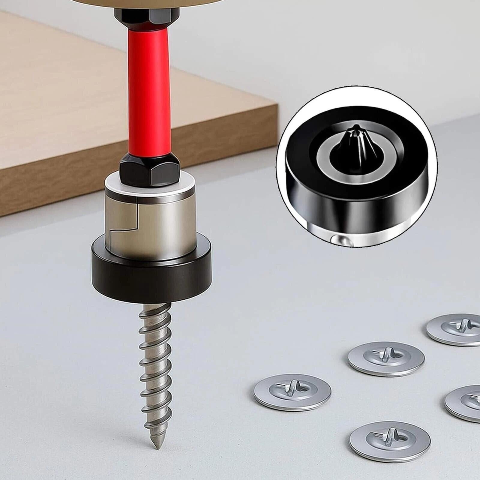 5PCS Plasterboard Screw Setter Bit PH2 50mm Magnetic 1/4" Hex Shank Drywall Tool