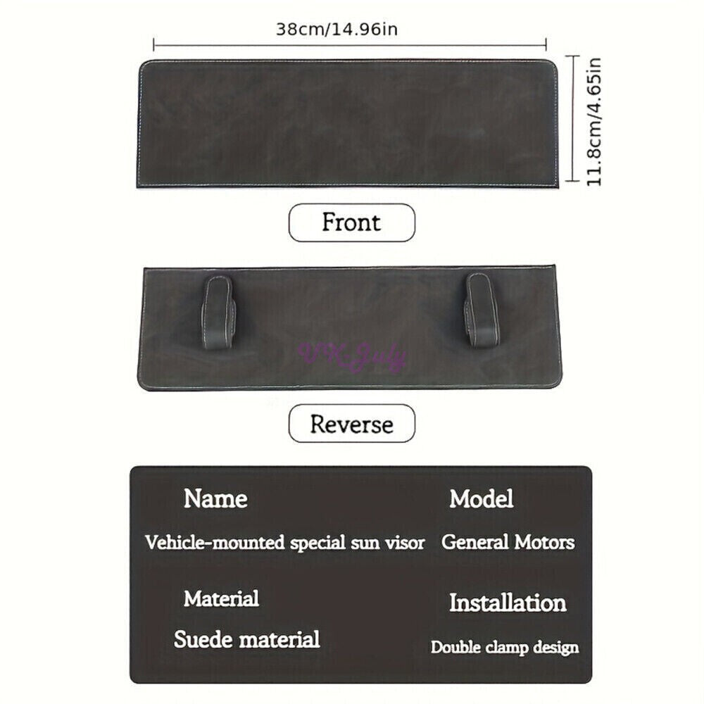 UV Rays Blocker Car Sunshade Extension Clip-on Anti-glare Sun Visor Extender New