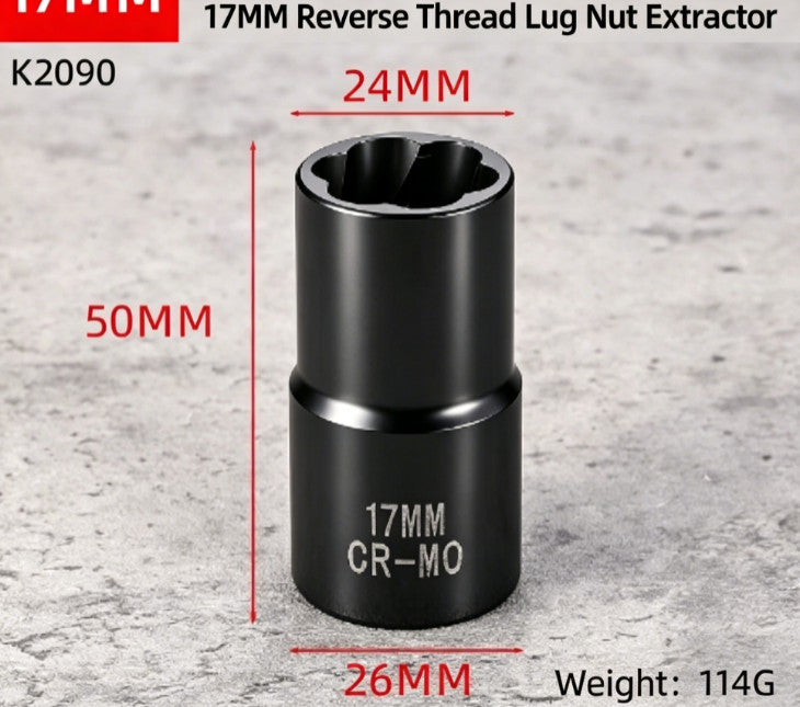 1/2" Car Locking Wheel Nut Remover Stud Bolt Impact Twist Socket Tool Extractor