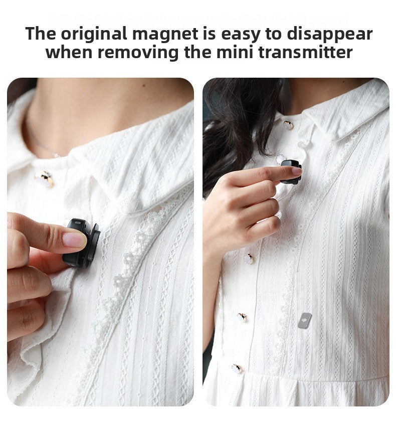 For DJI Mic Mini Clip Magnet Hidden Magnetic Adjustable necklace lanyard