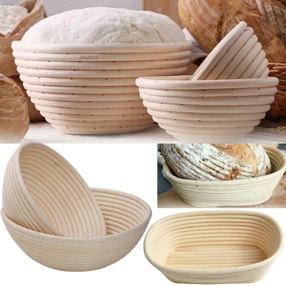 Oval Round Banneton Bread Proofing Proving Basket Storage Hamper Trays Tool S-XL
