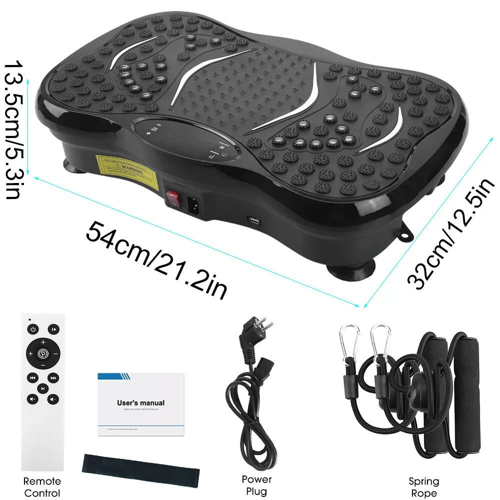 Power Vibration Plate Vibrating Machine Platform Exercise Body Shaker Massager