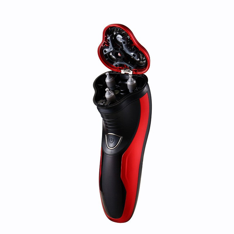 ELECTRIC SHAVER WET DRY ROTARY SHAVING RAZOR WITH POP-UP TRIMMER MENS UK