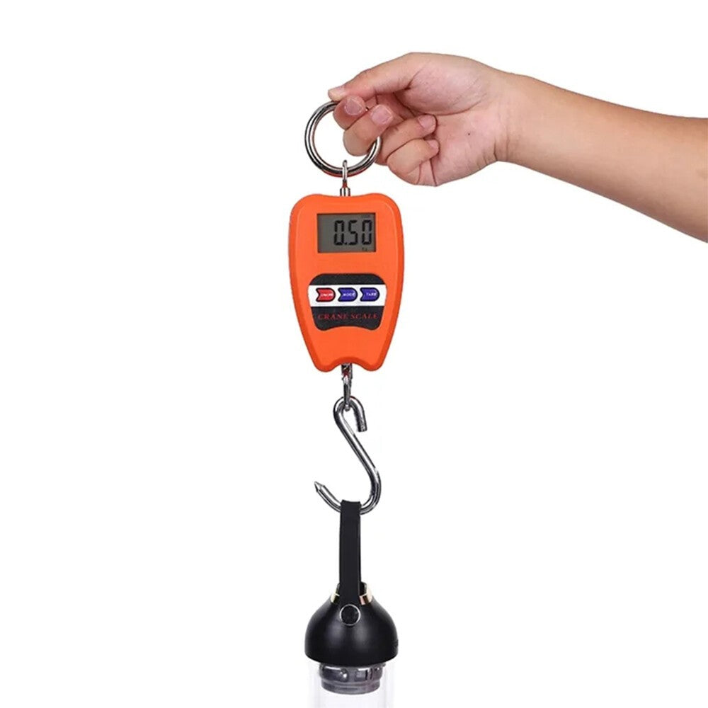 200kg Digital Hanging Scale – Mini Portable Electronic Hook Crane Scale w/ LCD