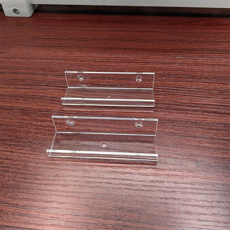 6PCS Wall Mounted Floating Shelves Clear Acrylic Shelves Record Wall Display