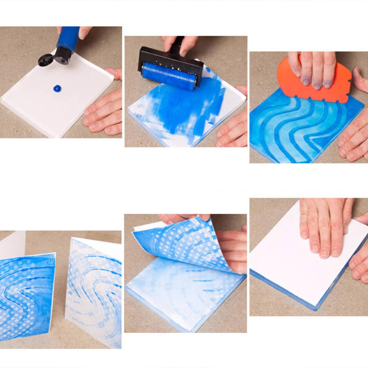 A5 Gelli Printing Plate Reusable for Gel Monoprinting Arts Mixed Media