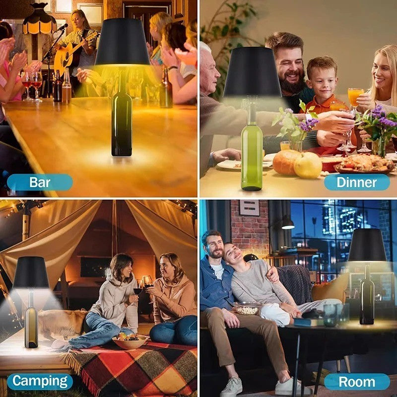 Wireless Bottle Lamp LED Wine Bottle Light 3 Light color for Restaurant & Bar UK