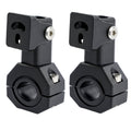 2X Motorcycle CNC Mount Brackets Holder Clamp Fog Spot Light Headlight 18mm-32mm