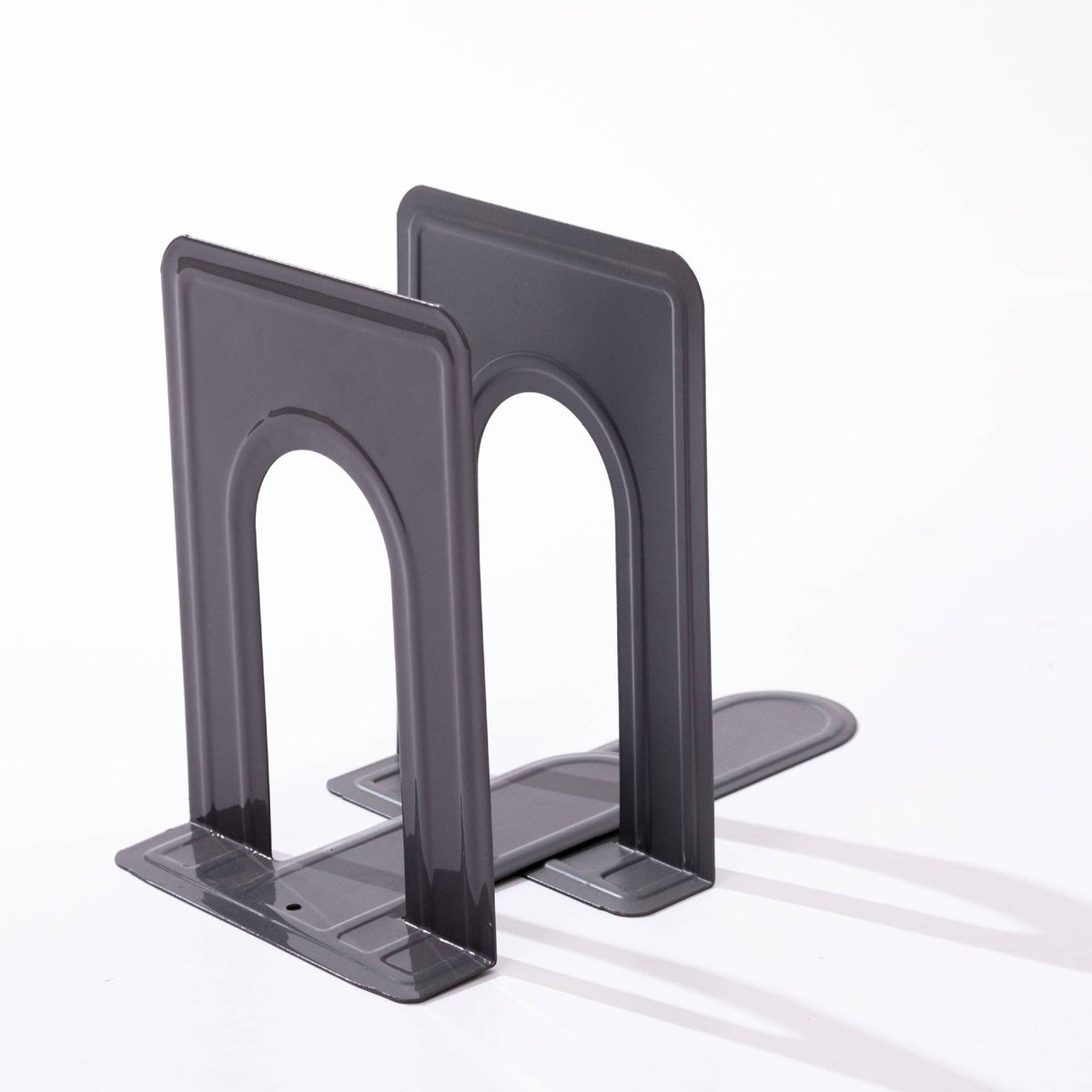 Pair of Heavy Duty Metal Bookend Anti Slip Book End Stand Support Office School