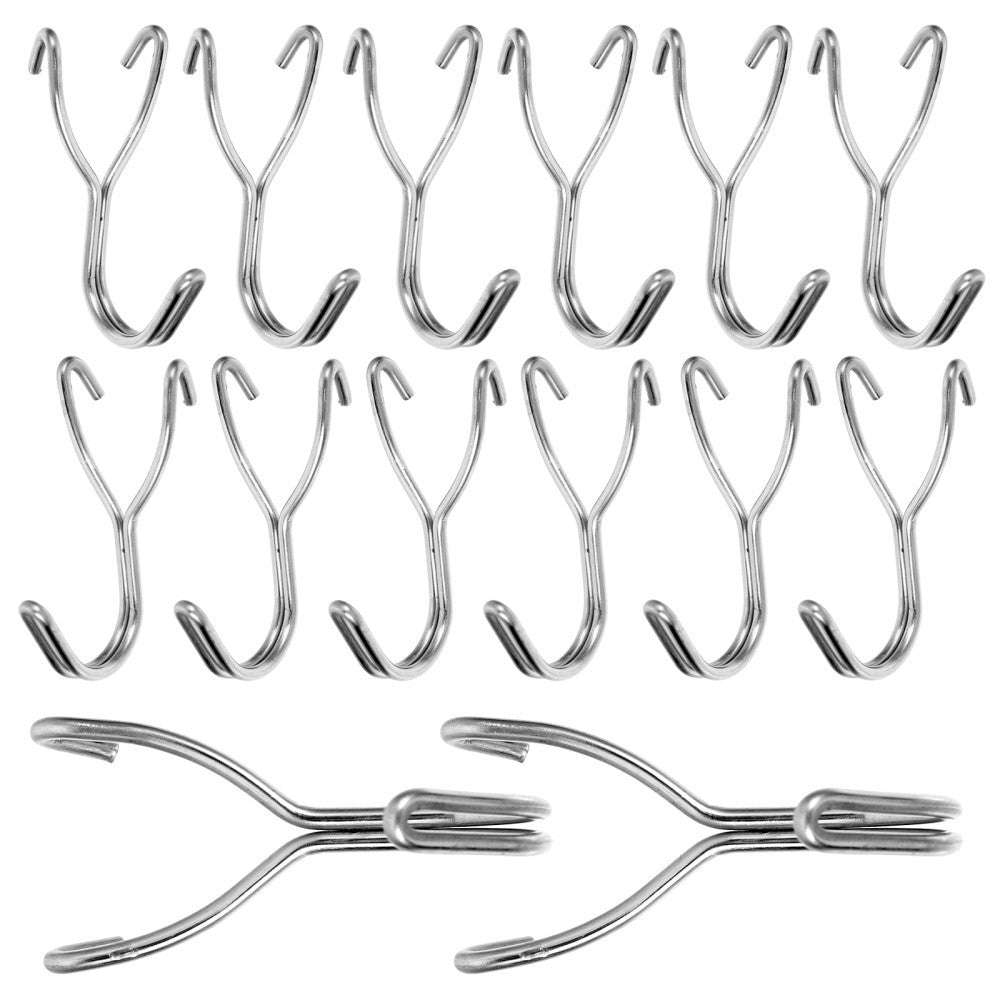 40 Pcs Metal Pegboard Hooks Heavy Duty Small Hooks for Tool Hanging