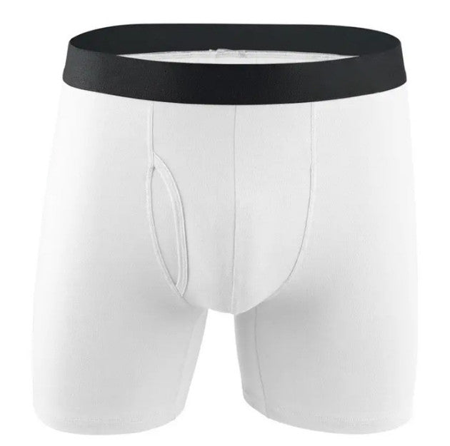 Plus-Size Long Boxer Shorts Leak-Proof Boxer Briefs