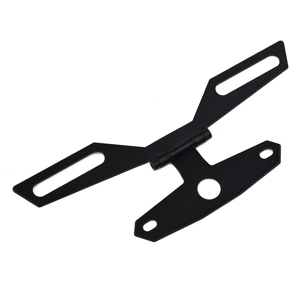Motorbike Folding License Plate Tail Light  License Number Plate Bracket Holder