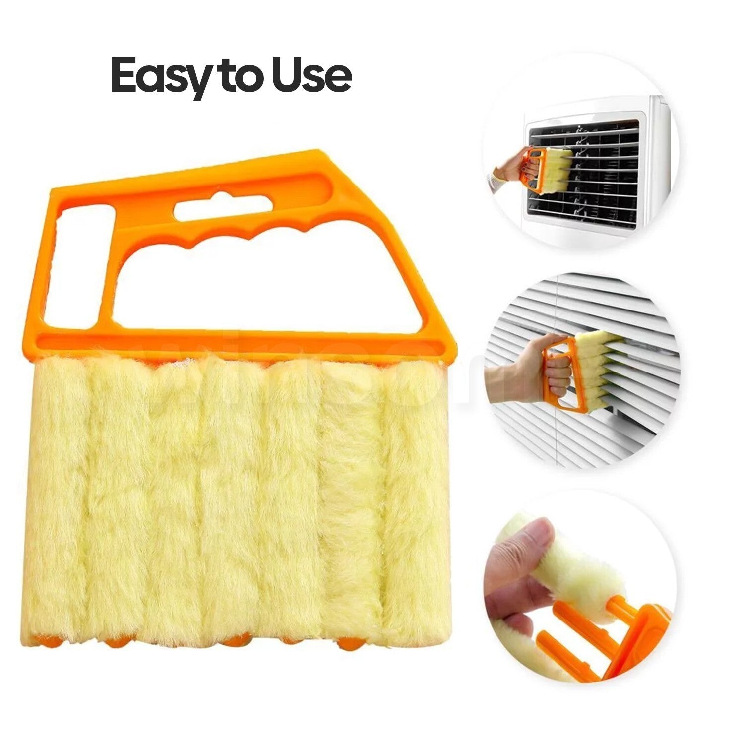 7 Brush Venetian Blind Cleaner Washable Easy Cleaning Tool Duster Microfibre 2Pc