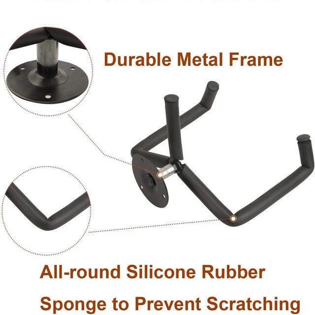 Guitar Wall Mount Horizontal Hanger Acoustic Electric Guitar Hooks Wall Bracket