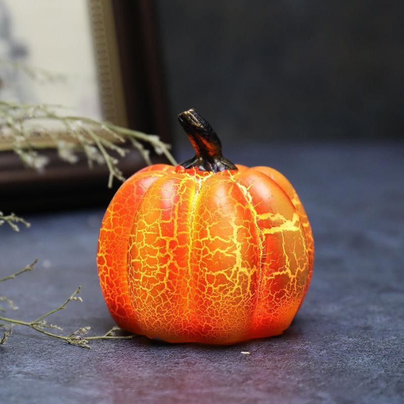 Halloween 3 x Pumpkin Light up decoration LED party prop table decor