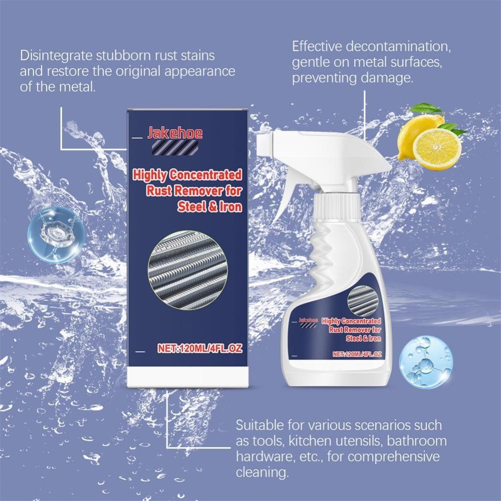 1-5X Highly Concentrated Rust Remover for Steel & Iron- Powerful Rust Remover