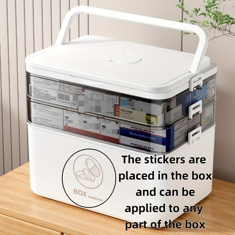 UK Portable Medication Box Large Capacity Medicine Storage Container Case
