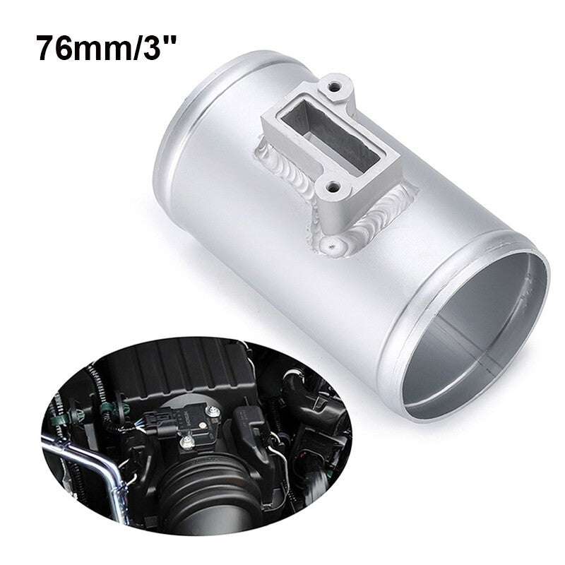 3" 76MM Aluminum Air Flow Sensor Mount Adapter For Nissan Honda Civic Ford MAF
