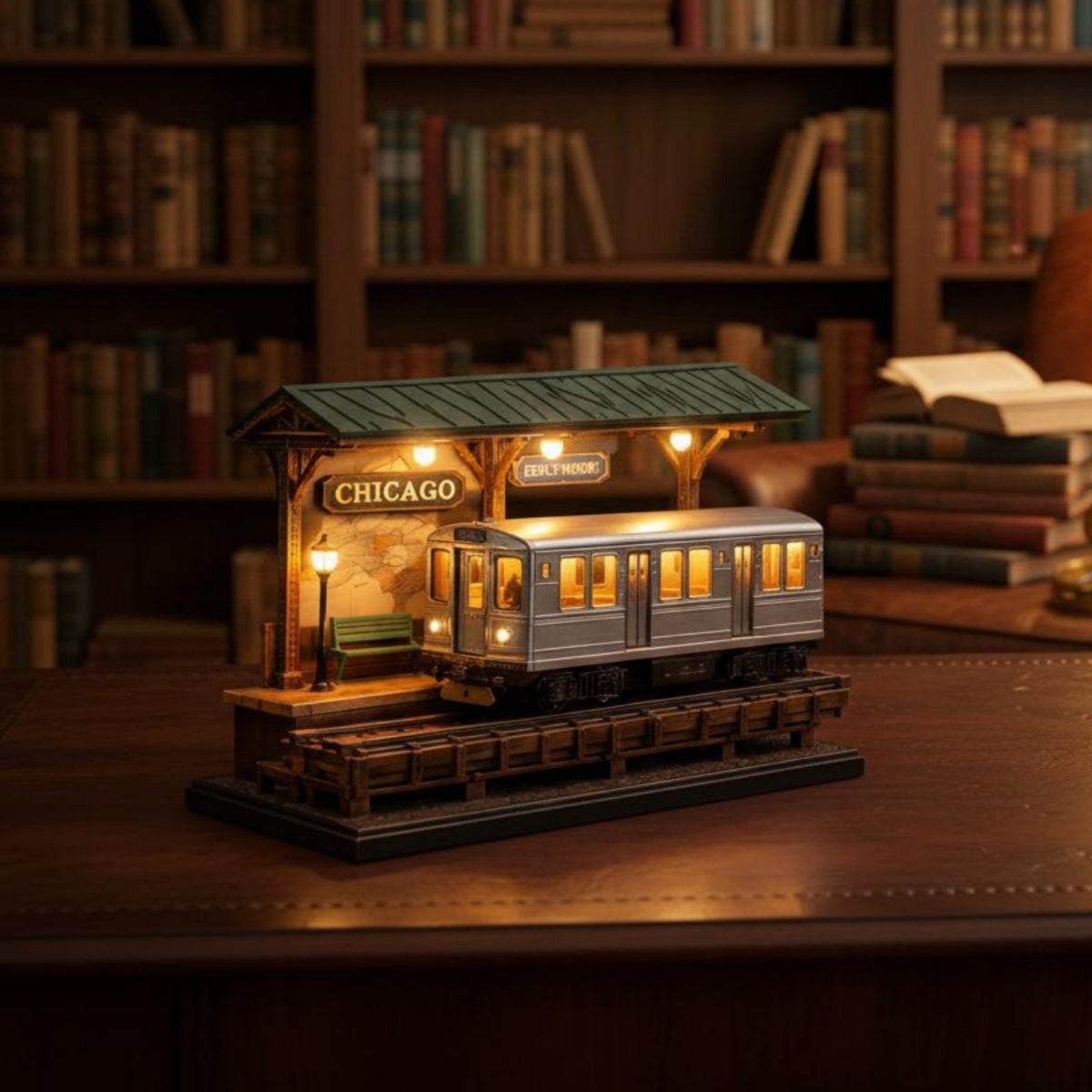 NYC Metro Model Light Gift-Ready Packaging Desk Light Sculpture Decorative