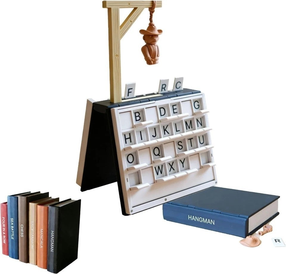 Hangman Game Book,Playbook'd,3D Printed Magnetic Chess Set Folding Board Game UK