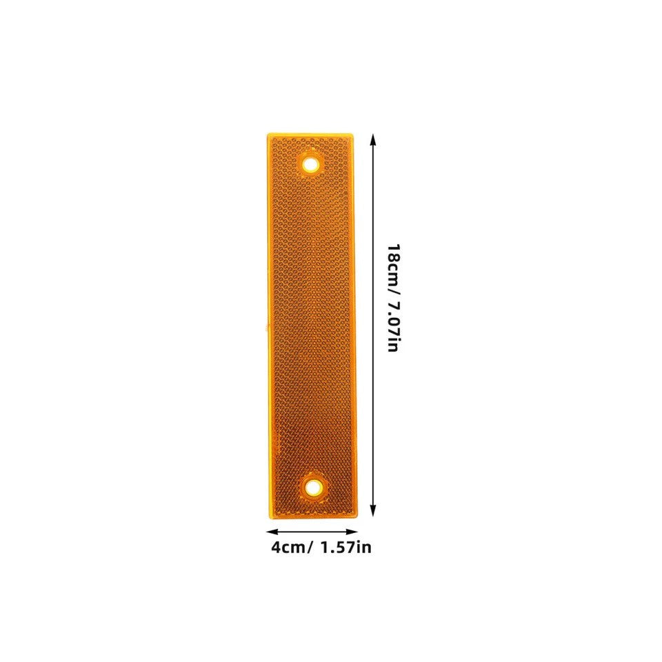 6X Acrylic Reflective Sign Post Panels Road Markers for Driveway Parking Safety