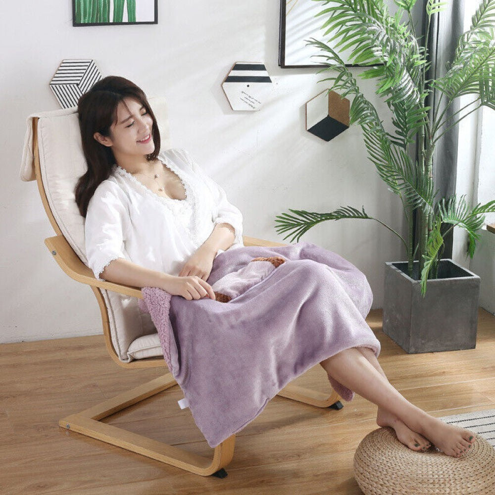 Large USB Electric Heated Blanket Warm Throw Poncho Wrap Blanket Shawl Portable