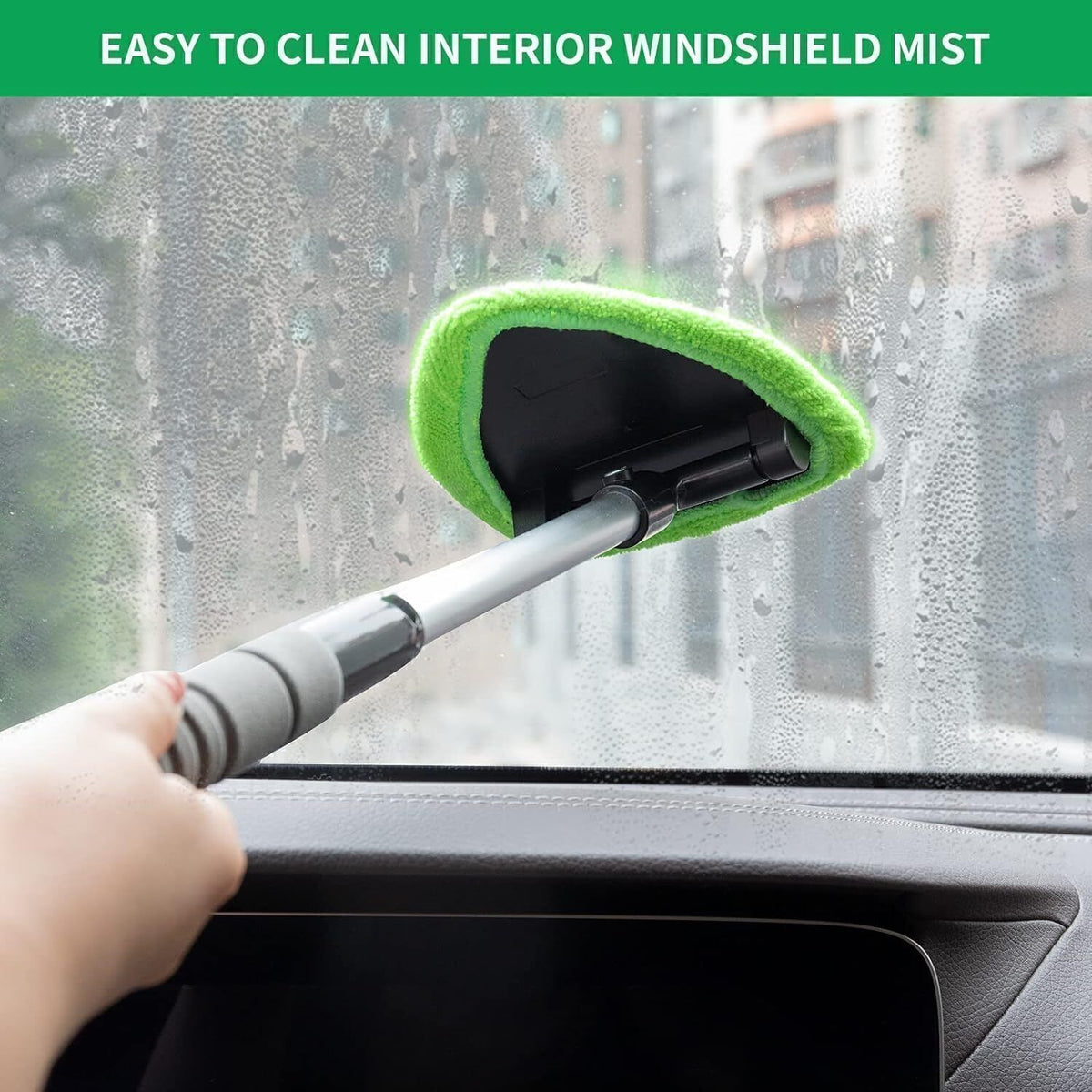 Windshield Cleaning Tool Kit Car Window Glass Wiper Cleaner Brush Set Extendable