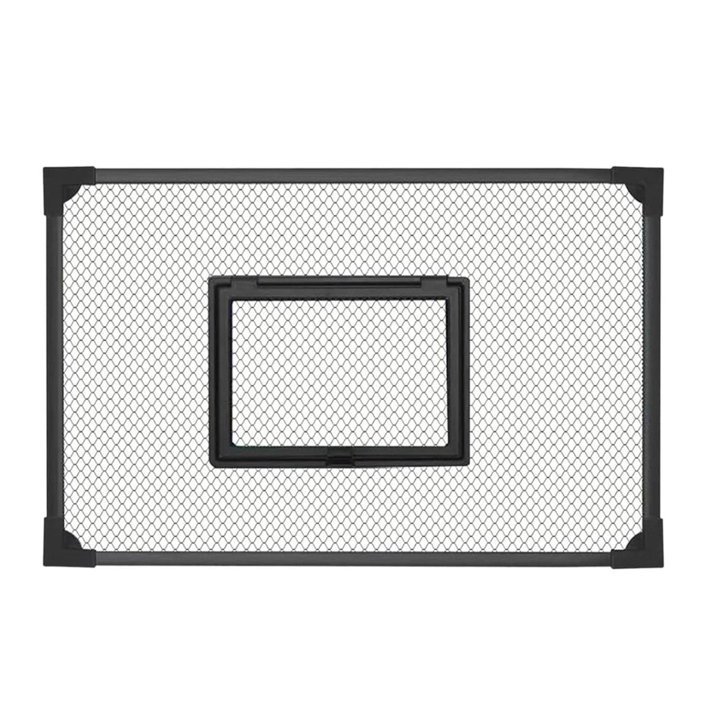 Fish Tank Lid Self Assembly Anti Jump Net Cover Magnetic Black Aquarium Hood