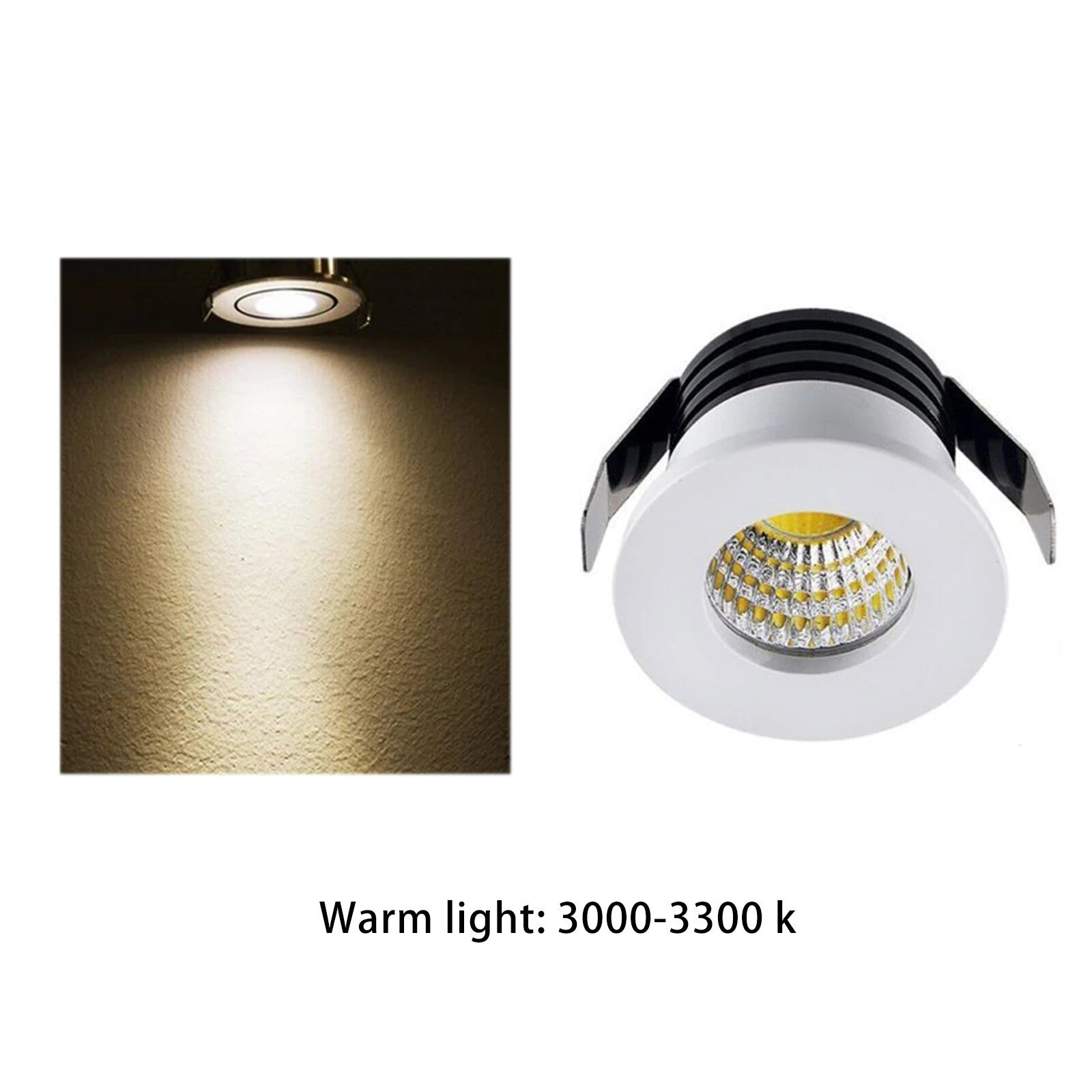3W 5pcs LED Recessed Small Ceiling Lights Cabinet Mini Spot Downlight Minispot
