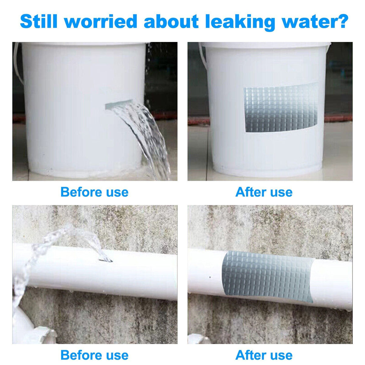 Super Waterproof Tape Butyl Magic Leak Roof Pipe Repair Tape Adhesive Sealant-