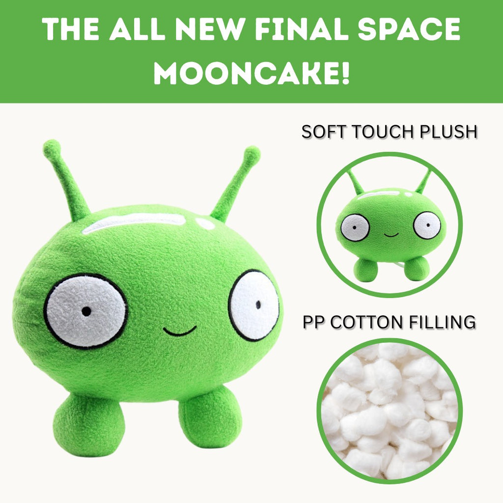 Final Space Mooncake Plush 10" Cute Stuffed Alien Doll Animated Series Plushie