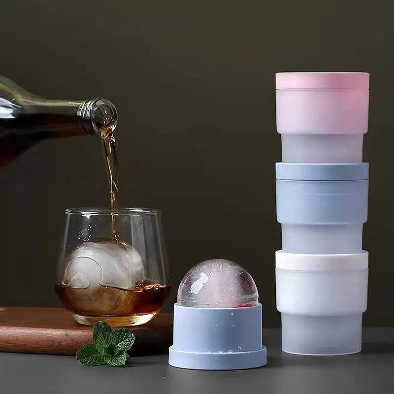 3PCS Chiclify Ice Ball Maker Mold – 2.5" Large Sphere Ice Cube Tray