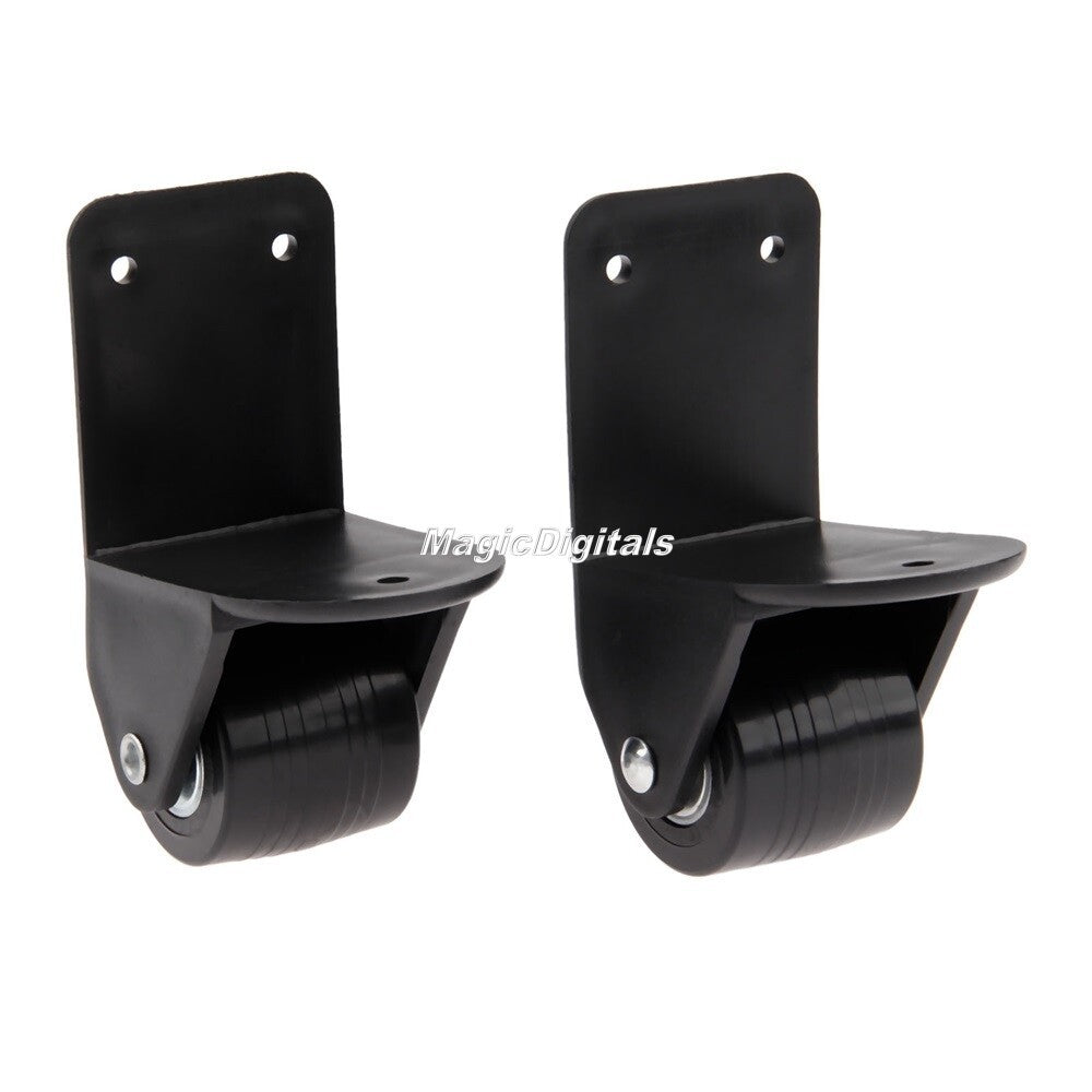 2pcs Replacement Parts Travelling Luggage Trolley Suitcase Plastic Caster Wheel