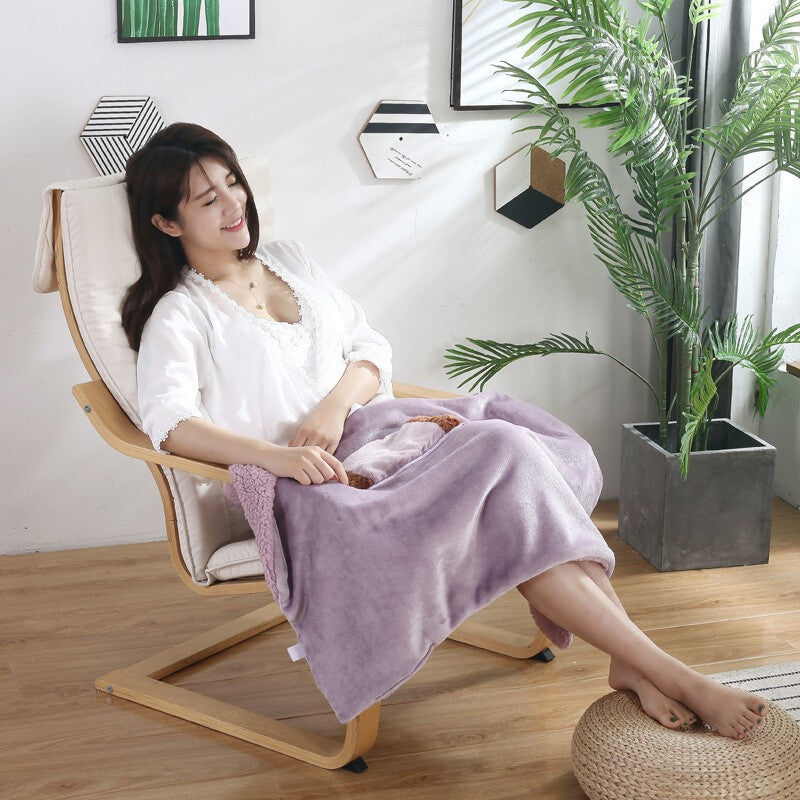 Electric Heated Throw Over Blanket Large Warm Washable Fleece Winter Warming USB
