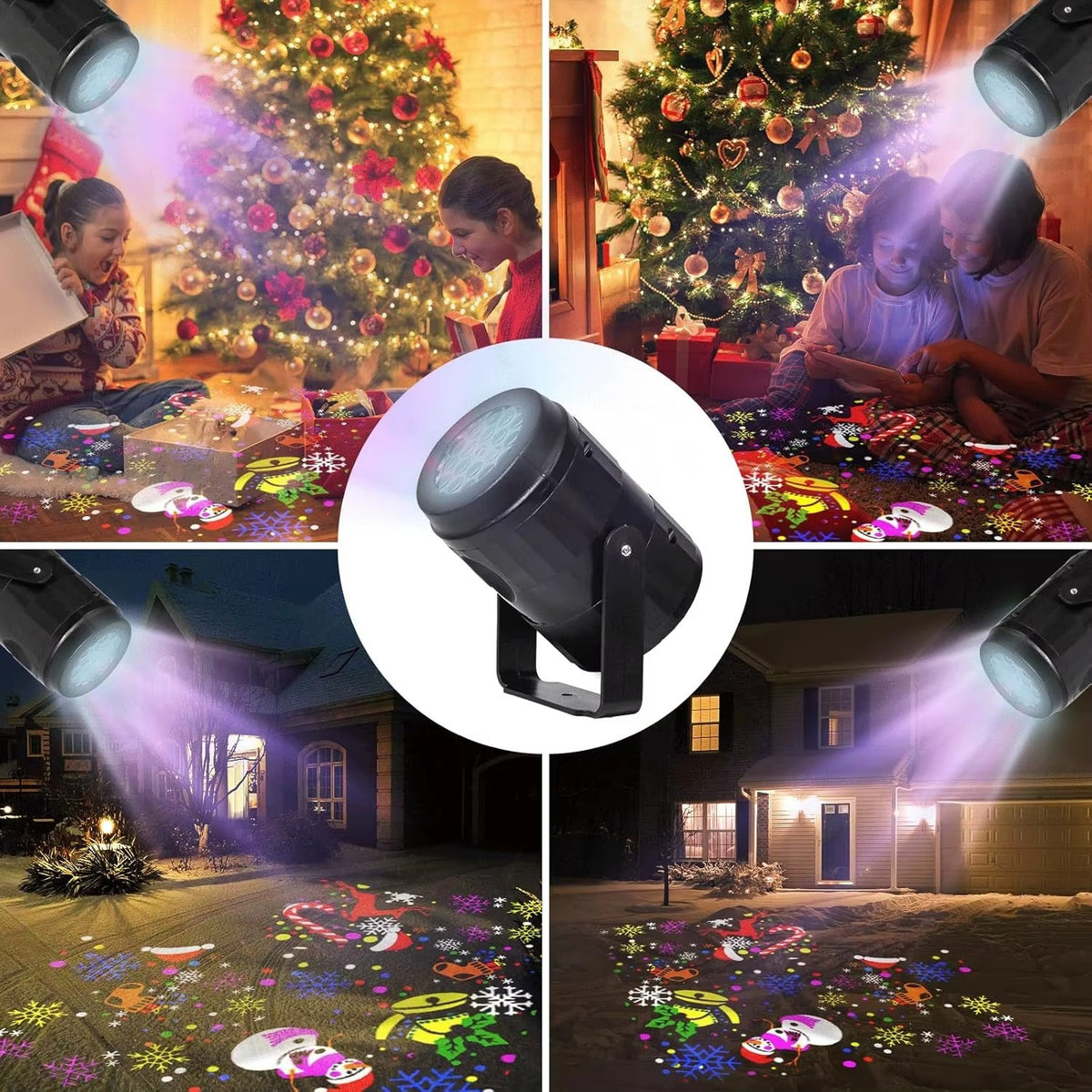 Christmas Projector Lights Rotatable Christmas Decoration Out/Indoor 16 Patterns