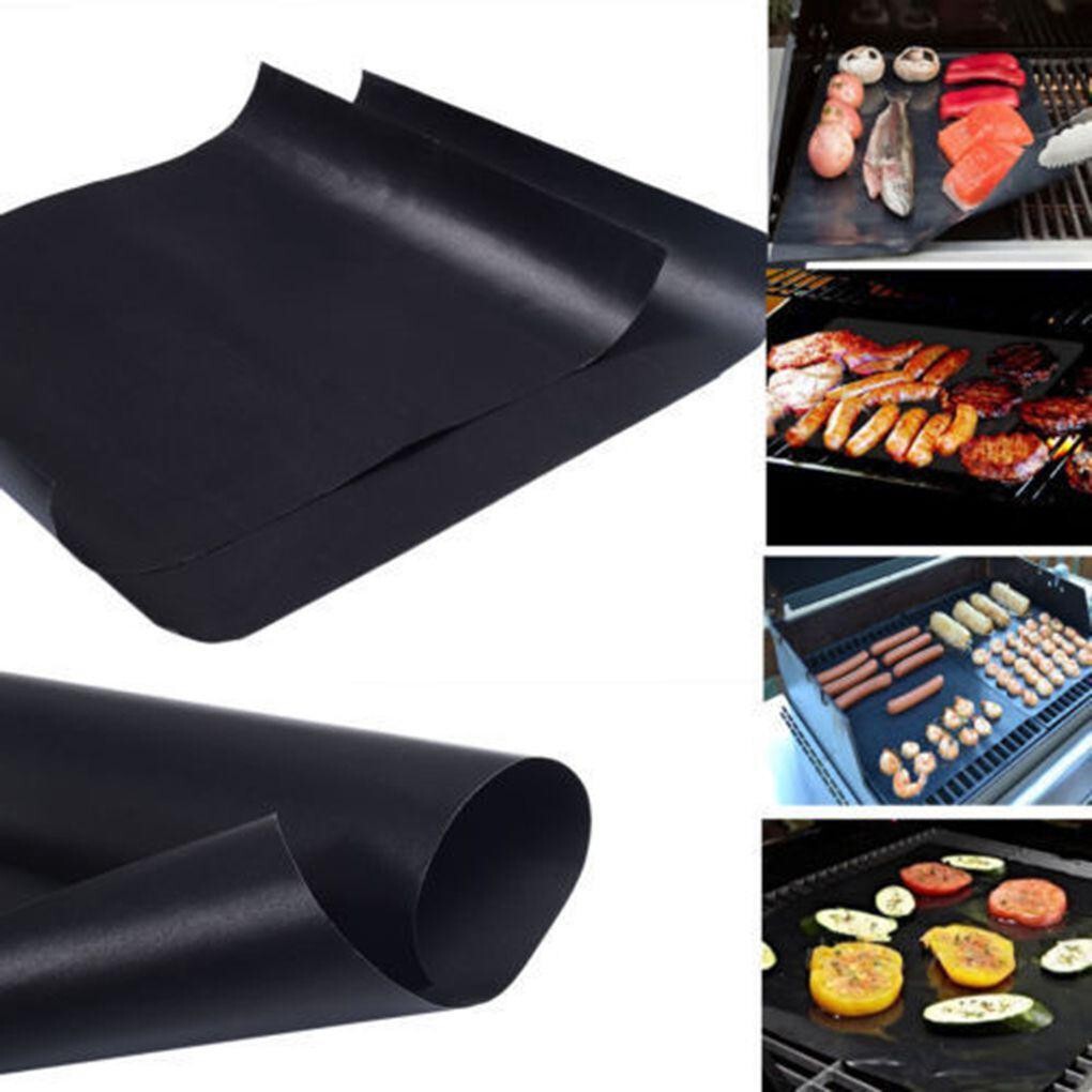 3 Pack Bottom Oven Liner Sheet - Large Heavy Duty - Reusable BBQ Grill Mat