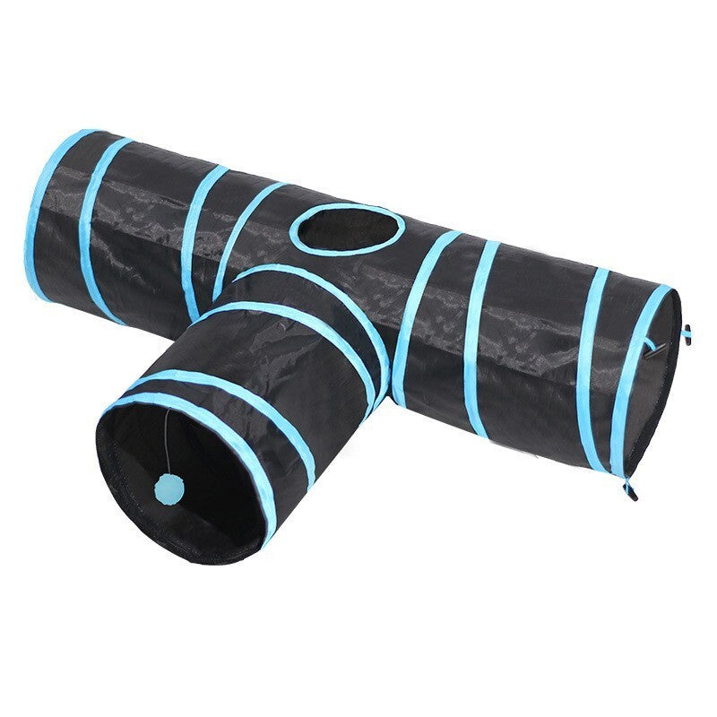 Cat Tunnel 3 Way Toy Long Pop Up Tube Play Indoor Cats Interactive Pet in UK