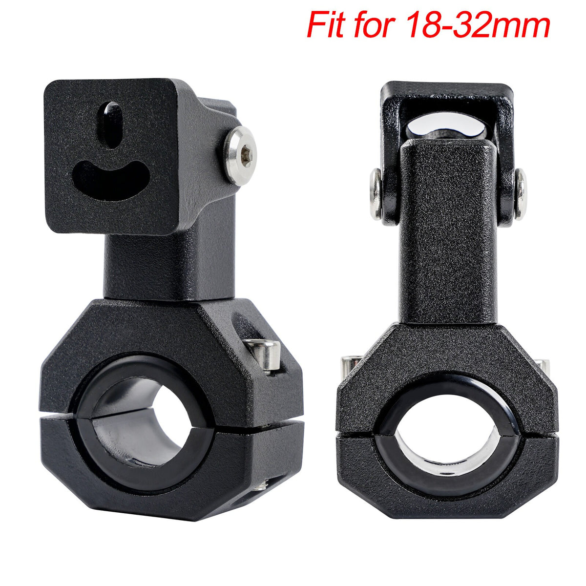 2X Motorcycle CNC Mount Brackets Holder Clamp Fog Spot Light Headlight 18mm-32mm