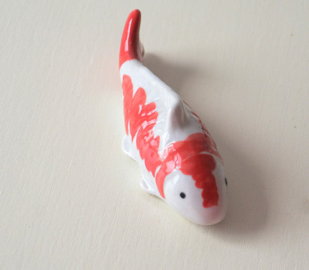 Artificial Fish Koi Decoration Ceramic Floating Fake for Pond