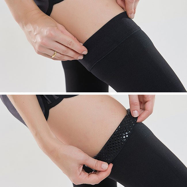 Graduated Medical Compression Thigh High Support Stocking Open/Closed Toe Socks