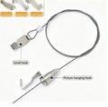 Picture Hanging Wire Kit, 4pcs 1M Adjustable Rail Hanging System, Load 66 lbs.*