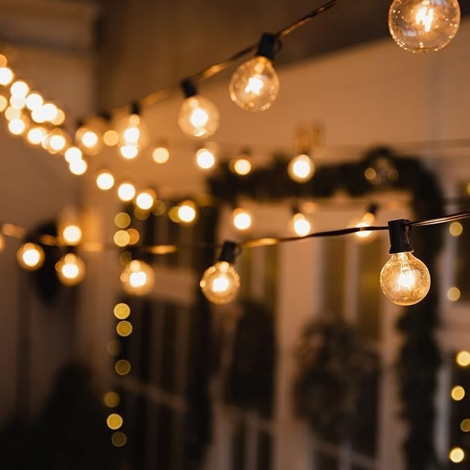 50M String Light Hanging Kit Outdoor Garden Wire Climbing Plant Fence Wire Rope